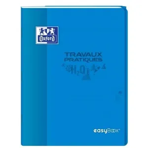 OXFORD Cahier TP esaybook agrafé 24x32cm 80 p 90-120G seyès/uni couleurs aléatoires pas cher
