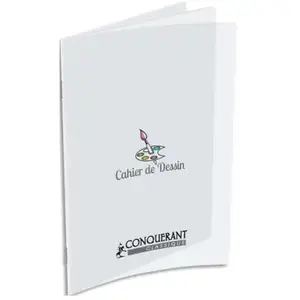 Non communiqué Cahier de dessin CONQUERANT polypro incolore 17x22 uni 90g 32p pas cher