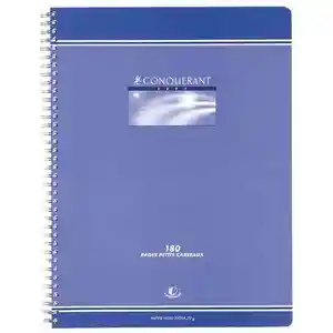 Comparateur de prix : CONQUERANT SEPT Cahier reliure intégrale, A4, Seyés