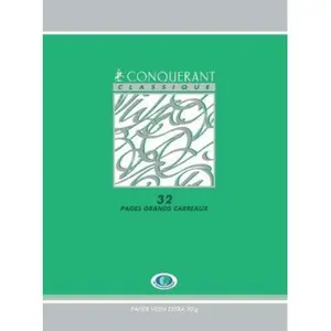 Conquerant - 1x cahier de devoirs, seyes, 48 pages - 90g - 17x22cm 001bloc 100102688