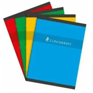 Comparateur de prix : Conquerant Conquérant 21989 Cahier Sept Piqûre Couverture Offset A4+ Papier Vert