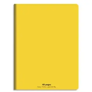 Majuscule CONQUERANT CLASSIQUE Cahier 170 x 220 mm, séyès, jaune pas cher