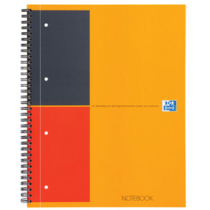Comparateur de prix : Oxford Cahier à spirale de 160 pages Notebook International 29,5 x 23 cm Orange