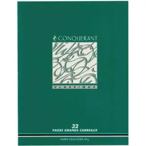 Hamelin cahier 17 x 22 cm seyes 96 feuilles 90g couv pelliculée conquerant 100104282