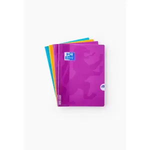 Oxford 4 cahiers Openflex piqué, 24 x 32, grands carreaux, 96 pages pas cher
