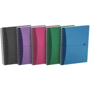 Oxford 100104341 Cahier A5 90 feuilles Couverture Polypropylène Multicolore pas cher