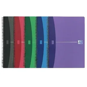 Comparateur de prix : Oxford 39743 Carnet Spirale A4 210 x 297mm Plastique Assorties