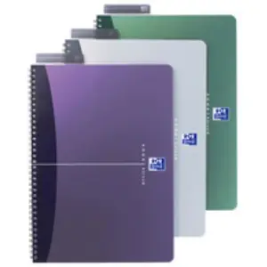 Oxford - Office cahier reliure intégrale, A4, ligné, 90 F, polypro