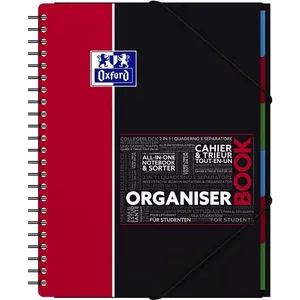 Comparateur de prix : Oxford Cahier à spirales A4+ 24.5 x 31 cm Seyès 160 pages Organiserbook