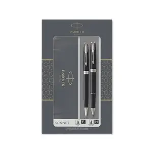 PARKER Sonnet coffret cadeau Duo : Stylo bille noir + Stylo roller noi...Vendu paramazon