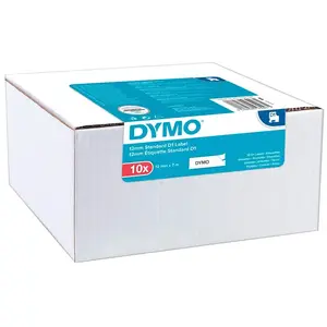 DYMO D1 - bande d'etiquettes - 10 cassette(s) - Rouleau (1,2 cm x 7 m) pas cher