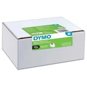 Comparateur de prix : Etiquettes pour Imprimante Dymo 2093091 Blanc Noir/Blanc (12 Unités)