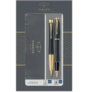 Comparateur de prix : PARKER Urban Coffret cadeau Duo : Stylo plume et Stylo bille, noir mat