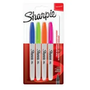 Comparateur de prix : Sharpie Marqueur permanent FINE 'Fun', blister de 4