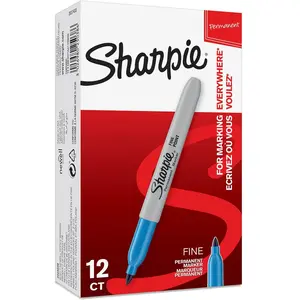 Marqueur permanent Sharpie Pointe fine Turquoise pas cher