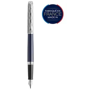 Comparateur de prix : WATERMAN Hémisphère L'Essence du bleu Stylo plume, Bleu, Plume fine, e...