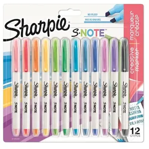 Comparateur de prix : Blister de 12 marqueurs Sharpie S-Note