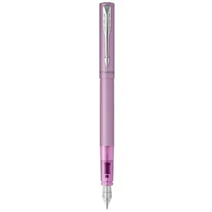 Comparateur de prix : Stylo plume PARKER VECTOR XL - Laque lilas métallisée - Plume moyenne - Recharge d'encre bleue