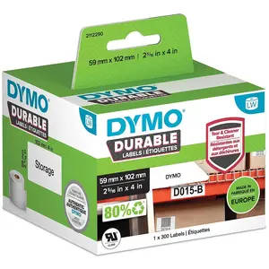Comparateur de prix : DYMO Dymo Lw Rouleau D'étiquettes Universelles Permanentes Blanches