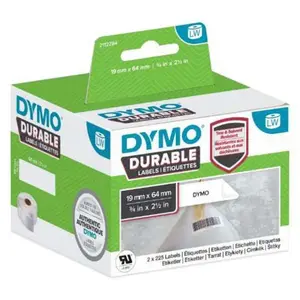 Comparateur de prix : Dymo Étiquettes De Ruban Durables 3/4 2-1/2 19x64 Mm