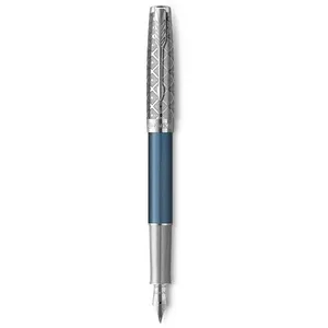 Comparateur de prix : PARKER Sonnet Premium, stylo plume, Métal et Laque Bleu, attributs pal...