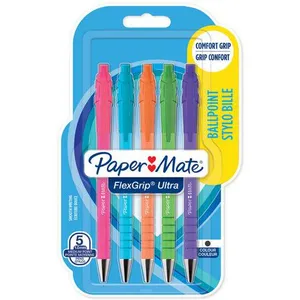 Comparateur de prix : Paper Mate Stylo Bille Flexgrip Ultraâ¢ Bright Rétractable Encre Bleu