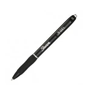 Stylo encre gel - SHARPIE - S-GEL - Moyenne - Noir - Corps noir mat avec détails chromés pas cher