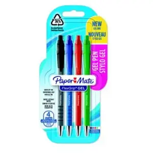 Paper Mate FlexGrip stylos gel | pointe moyenne (0,7 mm) | encre noire...