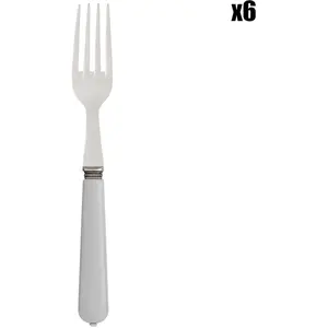 Côté Table - 6 Fourchettes Lucie grises T.U