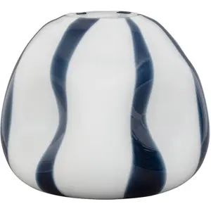 Comparateur de prix : Cote Table - Vase Allen blanc verre 21x19x17cm