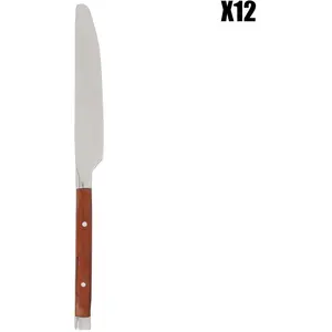 Côté Table - 12 Couteaux Nobu marron T.U