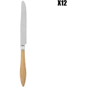 Côté Table - 12 Couteaux Bocage naturel - 23x2x2 cm T.U pas cher