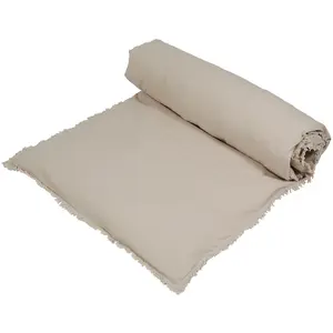 Côté Table - Housse d'édredon Nalia naturelle - 200x90 cm OS pas cher