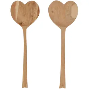 Côté Table - 2 Couverts à salade coeur Dalbert naturels T.U pas cher
