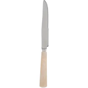 Côté Table - 12 Couteaux Arbella beige marbré T.U pas cher