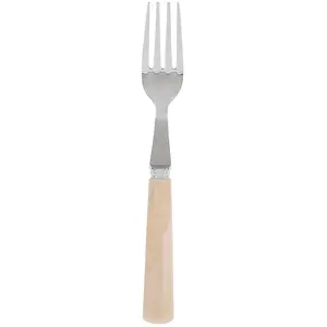 Côté Table - 12 Fourchettes Arbella beige marbré T.U pas cher