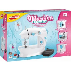 Maped Machine à coudre - JOUSTRA - Avec Aiguilles et Fil à Coudre - 2 Vitesses - Rembobinage - Blanc pas cher