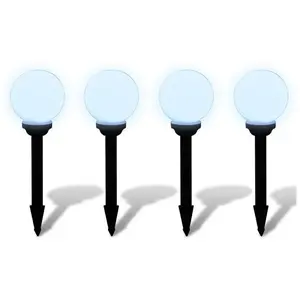 Comparateur de prix : Boule solaire extérieure 15 cm 4 pièces luminaire décoration 2402039