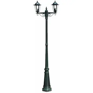 Comparateur de prix : Lampadaire extérieur double vert 215 cm luminaire décoration 2402082