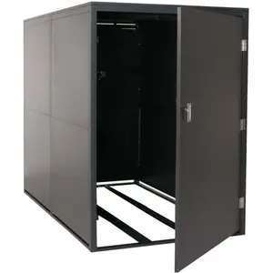 DÉCOSHOP26 Garage À Vélos Double Abri Métallique Verrouillable Avec Ra... pas cher