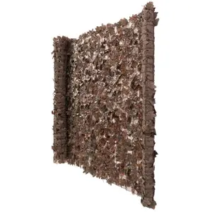 DÉCOSHOP26 Brise-vue pour balcon protection contre le vent pour clôture de balcon terrasse 300x150 cm marron érableVendu parcdiscount