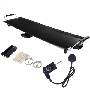 HELLOSHOP26 Plancha Électrique Large 90 X 23 Cm Cuisson Pratique Ambia... pas cher
