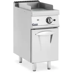 HELLOSHOP26 Plancha gaz 6 kw rainurée 50 300 °c propane / lpg / gaz naturel armoire pas cher