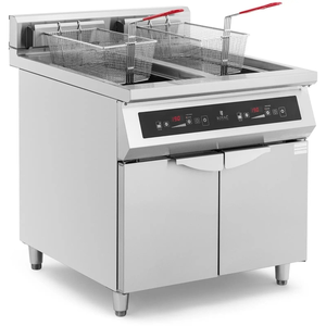 Comparateur de prix : Friteuse à induction professionnel 2 x 30 litres 60 à 190 °c acier ino...