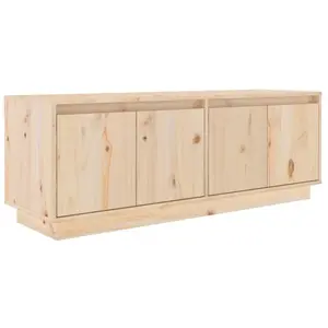 HELLOSHOP26 Meuble TV multimedia etagere television buffet televiseur salle a manger salon chambre 110 x 34 x 40 cm bois de pin mass pas cher