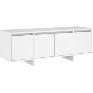Comparateur de prix : Helloshop26 Meuble tv multimédia étagère télévision buffet téléviseur salle à manger salon chambre 120 x 30 x 40,5 cm bois d'ingénierie blanc 02_0025838