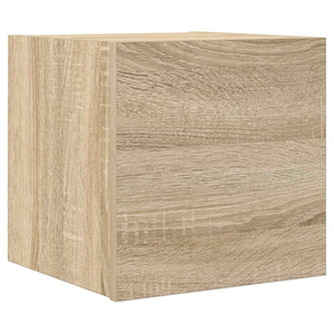Helloshop26 Meuble tv multimédia étagère télévision buffet téléviseur salle à manger salon chambre mural chêne sonoma 30,5 x 30 x 30 cm brun 02_0028147 pas cher