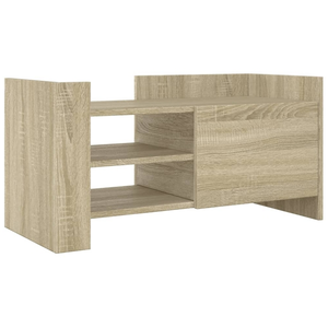 HELLOSHOP26 Meuble TV multimedia etagere television buffet televiseur salle a manger salon chambre chene sonoma 80 x 35 x 40 cm bois pas cher