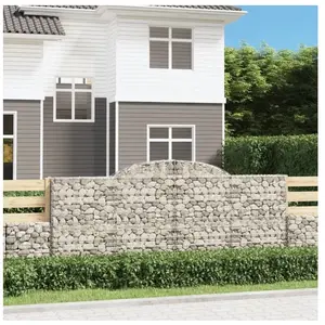 HELLOSHOP26 Panier de gabions clôture cage mur de soutènement arqué 30... pas cher