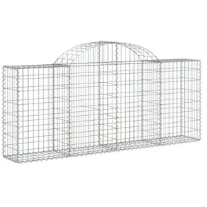 Helloshop26 - Panier de gabions clôture cage mur de soutènement arqué ... pas cher